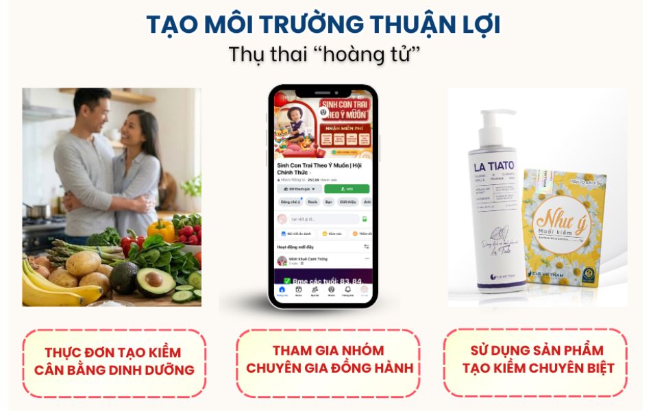 Tạo môi trường thuận lợi cho tinh trùng Y
