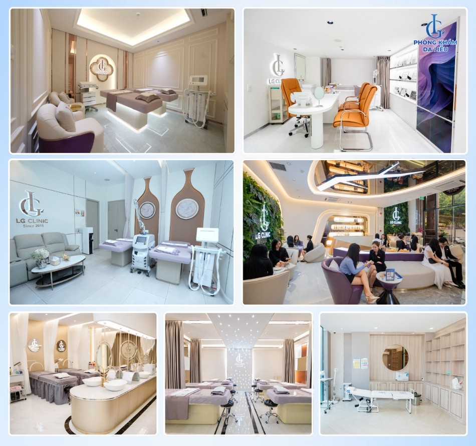 “Cận cảnh” không gian được đầu tư quy mô lớn, sang trọng và hiện đại tại hệ thống Phòng khám Da liễu LG 