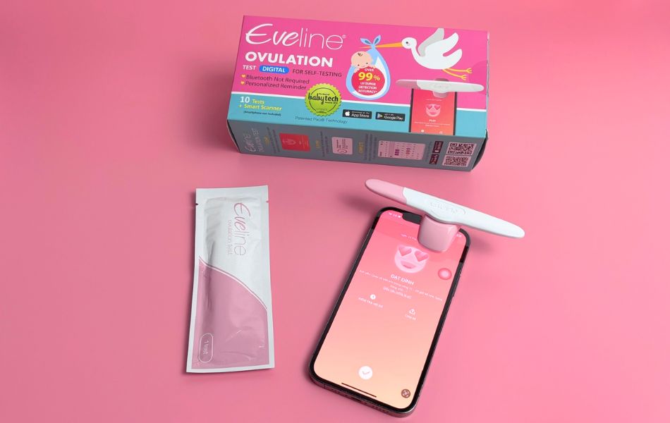 Que thử rụng trứng điện tử Eveline Care