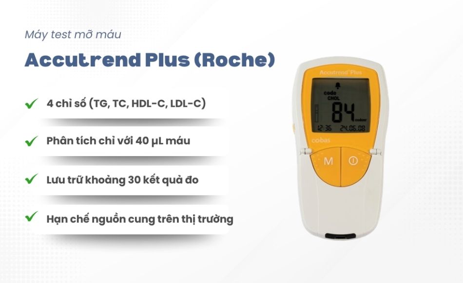 Máy test mỡ máu Accutrend Plus (Roche)