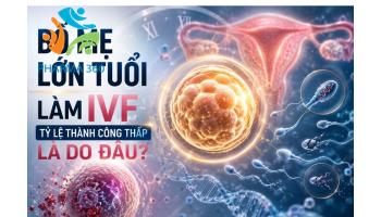 Bố mẹ lớn tuổi làm IVF tỷ lệ thành công thấp là do đâu?