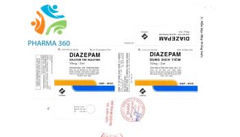 Hướng dẫn sử dụng dung dịch tiêm Diazepam 10mg/2ml VIDIPHA