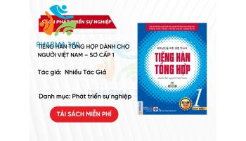 PDF Tiếng Hàn Tổng Hợp Dành Cho Người Việt Nam – Sơ Cấp 1