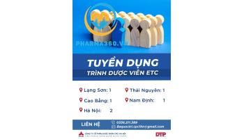 Công ty cổ phần dược phẩm CPC1 Hà Nôi - Trình dược viên ETC